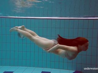 Hottest chick in go ahead swimming pool completely naked