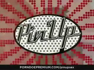 Pinup xxx film - Polish Pinup beauty Misha Cross Gets Cum On Ass 10 min after Fucking Her Biker mistress