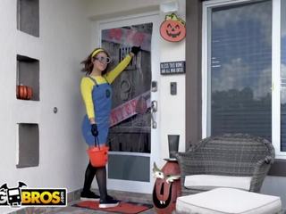 Bangbros - Evelin Stone Gets to Suck on a Big Popsicle This Halloween