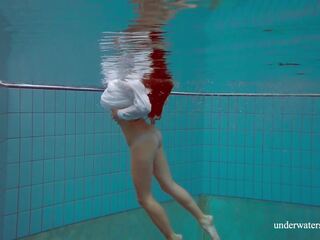 Swimming pool goddess Russian hottie Lola