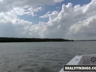 Reality Kings - Skinny Renee Roulette gets her Ass Fucked on a Boat Hard