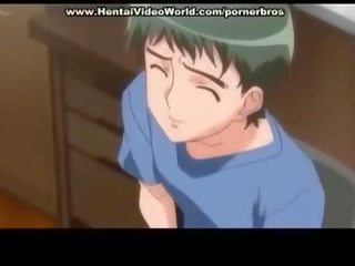 Anime teen babe initiates fun fuck in bed