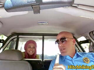 Pink Haired Teen cutie Aidra Fox Slammed by the hard up Cop | xHamster