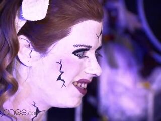 Dane Jones Czech feature Crissy Fox Nightmare Doll Halloween Cosplay adult video