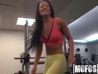 Mofos - fascinating beauty works out in yoga pants