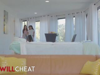 She Will Cheat - Ember Snow Is So Pissed Off With Her Husband & She Cheats On Him With alluring Vina Sky
