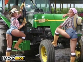 Big Booty Farmin' Throwback Featuring Isabel Ice & Jordan Ashley dirty clip clips