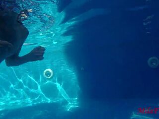 Two Girls Fucked Right Underwater in the Pool: Teen dirty clip