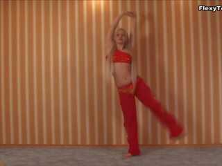 Swell flexible Russian teen Irina Pisulkina xxx film films