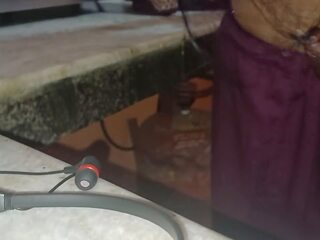 Frist Time sex clip with Bhabi Ik Kitchen Sex: Indian Old man adult movie
