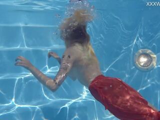 Swimming pool fabulous erotics with Mimi Cica dressed up