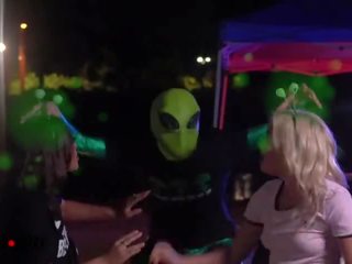 Exceptional College Girls Fucked by Alien outside Area 51 - AmateurBoxxx