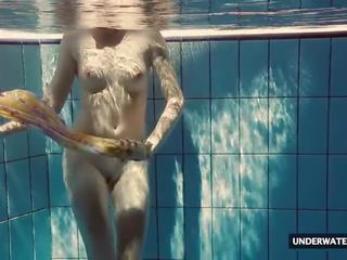Exceptional Big Titted Teen Lera Swimming in the Pool