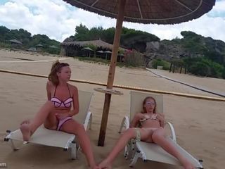 Two Girls having Fun on the Beach