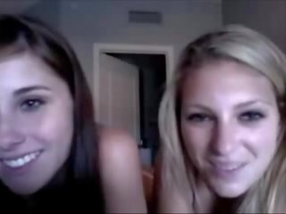 Two gorgeous lascivious Teens vid off on Omegle