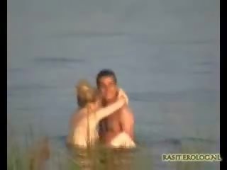 Couple Captured Having adult clip In Lake