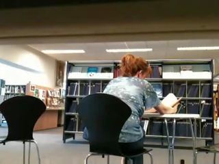 Fat strumpet Flashing In Public Library