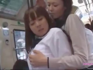 Lassie Getting Her Tits And Ass Rubbed lovemaking Nipples Sucked On The Bus