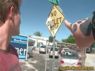 Turned on buddies Having Homo porn In The Public Street 1 By Outincrowd
