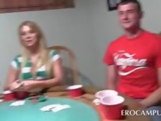 College Poker adult film Game With Boob Flashing