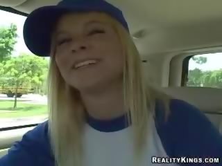 Blonde baseball player fucks for some cash